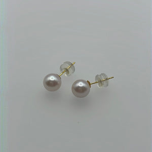 18K Gold 6-7MM Akoya Studs