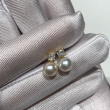 Load image into Gallery viewer, Princesses Akoya Sea Pearls Studs 7-7.5MM
