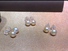 Load image into Gallery viewer, 18K Golds 4-5MM Akoya Sea Pearl Studs
