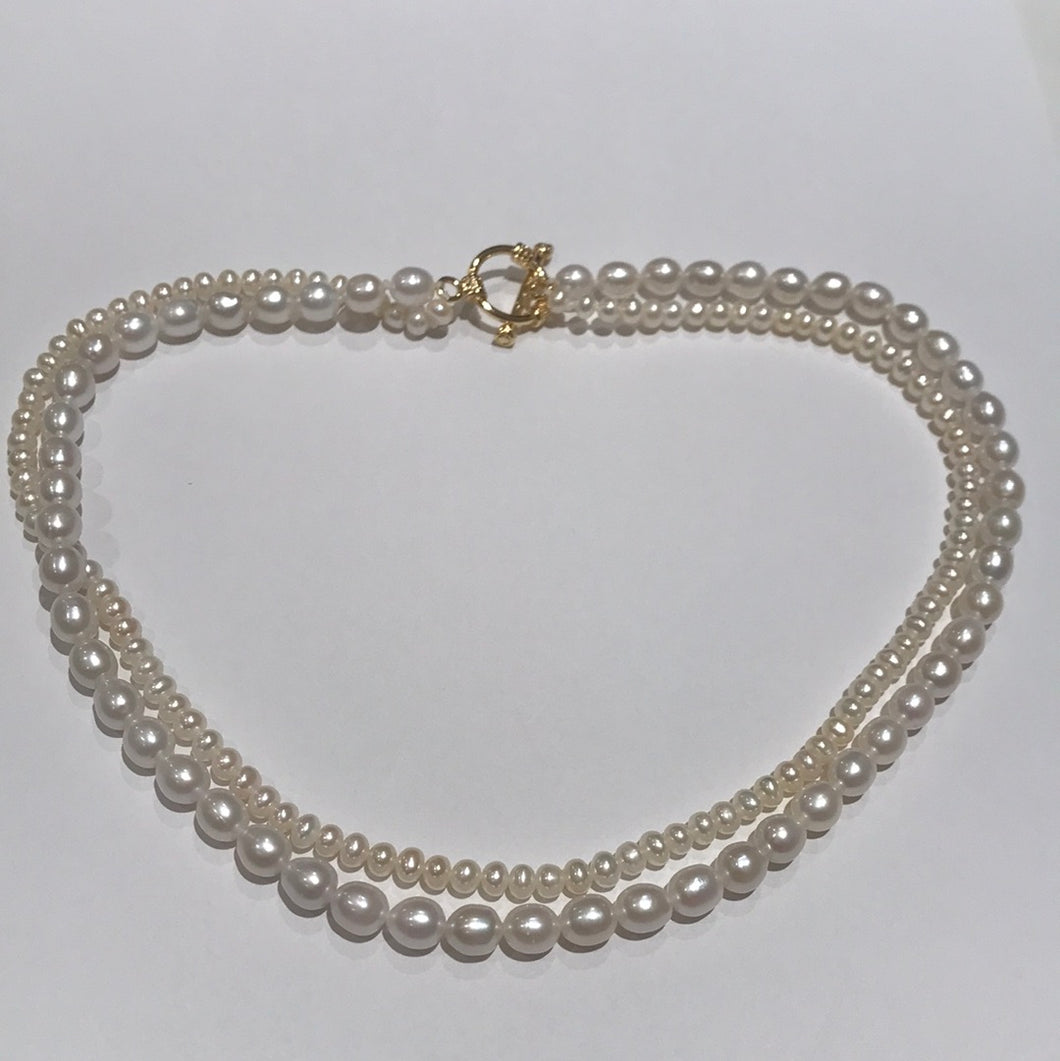 Two Strand Freshwater Pearl Necklaces