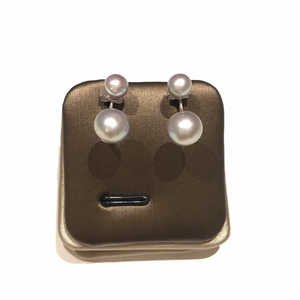 Double Pearls Studs